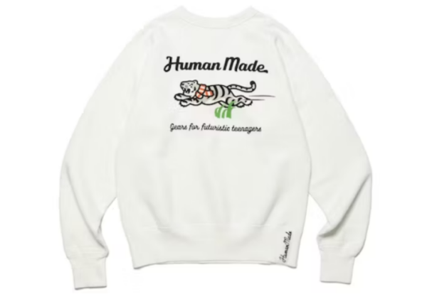 Human Made White Tiger Tsuriami Sweatshirt